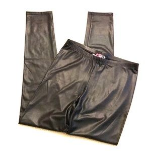 Lipstick Pleather Leggings